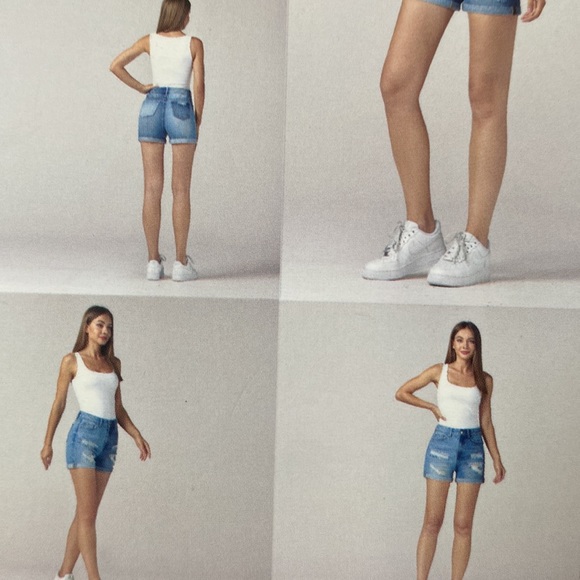 Simple Society super high rise roll cuff shorts, Size 9/29,  NWT - Picture 9 of 9